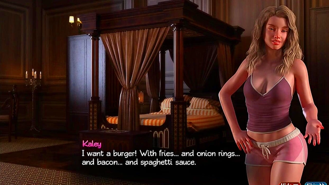 Horny Anime Babe Gets Fucked Hard by Handyman for Sexy Visual Novel Pleasures