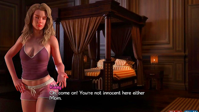 Horny Anime Babe Gets Fucked Hard by Handyman for Sexy Visual Novel Pleasures