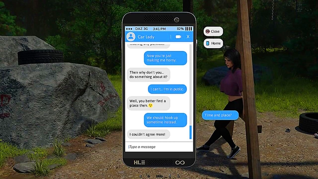 New 3D Anime Visual Novel Hot Hentai Couple's Intense Blowjob & Anal Action