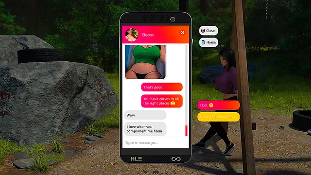 New 3D Anime Visual Novel Hot Hentai Couple's Intense Blowjob & Anal Action