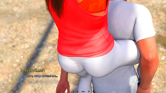 New 3D Anime Visual Novel Hot Hentai Couple's Intense Blowjob & Anal Action