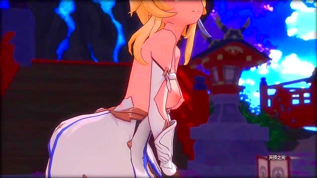 Busty Chiori Gets Hardcore Sex & Netorare Orgasm in Anime Fantasy World!