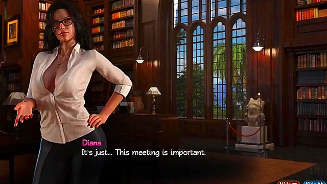 Huge-Titted 3D Beauty Straddles Him for TittyFuck & Endless Cumsession