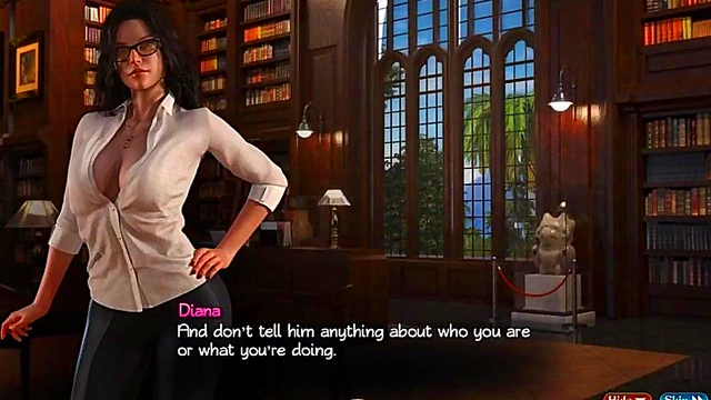 Huge-Titted 3D Beauty Straddles Him for TittyFuck & Endless Cumsession