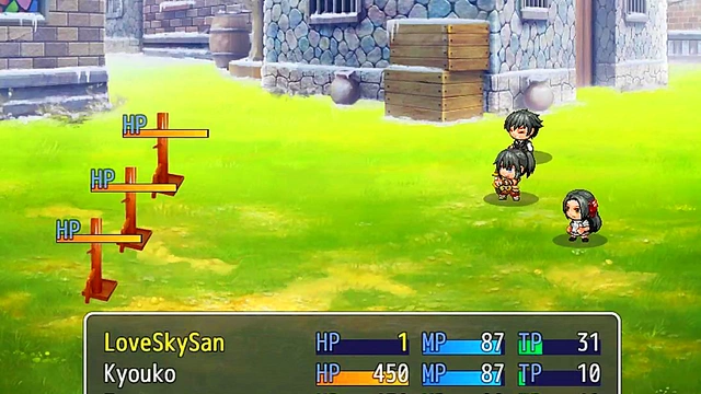 KAREN'S VISIT Anime slut takes huge load in all holes for messy creampie finish!