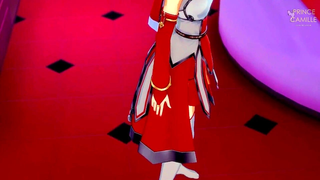 Tilly Fucks Professor Isabella's Big Tits & Ass in Anime BDSM Threesome