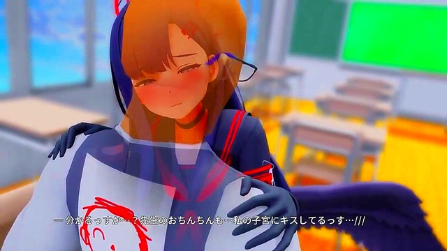 Dreamy Anime Teen Gets Blown Away by College King for Intense Blowjob & FootJob