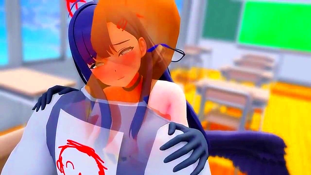 Dreamy Anime Teen Gets Blown Away by College King for Intense Blowjob & FootJob