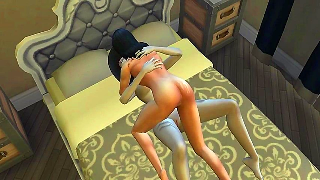 Big-Titted Anime Babe Sucks Hard Dick Before Riding Him To Orgasm