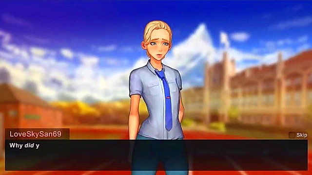 New Anime Visual Novel Hot 3D Couple Gets Naughty in The Visit Scene!