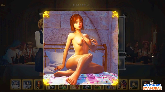 Anime Fanservice Nude Scene with Hot Hentai Couple Pleasure