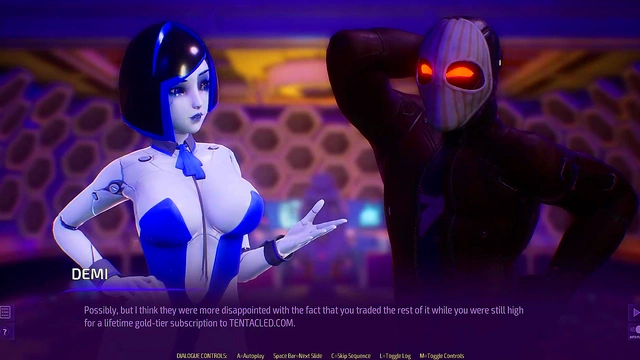 Hentai Couple's Hot Visual Novel Sex Scene - Cowgirl Ride for Juicy Cumshot