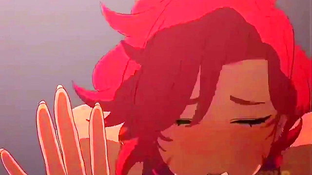 Noelle's Perfect Ass Rides Futa Dick Standing Up for Hot Genshin Sex