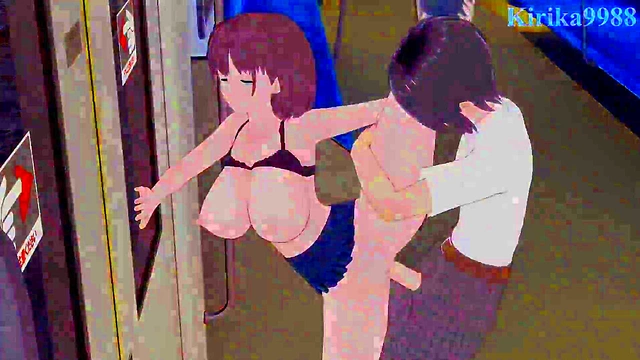 Hot MILF Gets Her Anime Pussy Fucked Hard Under Sizzling Summer Sun With Deep Cumshots