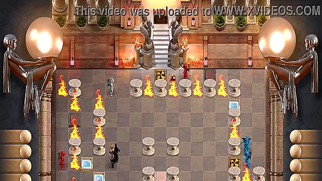 Thick Black Babe Takes Double Penetration While Giving Blowing Facial in Anime Sex Festival