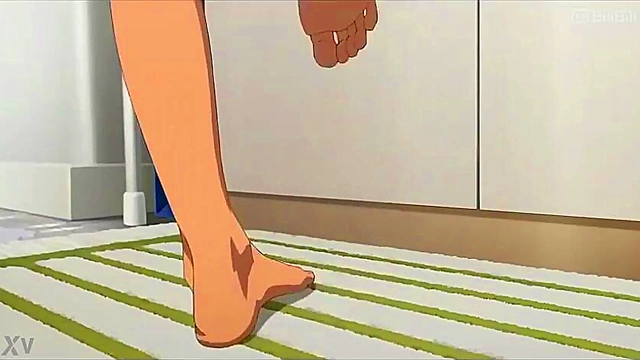 AI Anime Butler Stunned by Teen 18+’s Big Boobs and Wild Pussy Masturbation Showdown