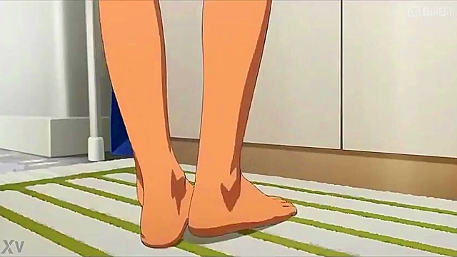 AI Anime Butler Stunned by Teen 18+’s Big Boobs and Wild Pussy Masturbation Showdown