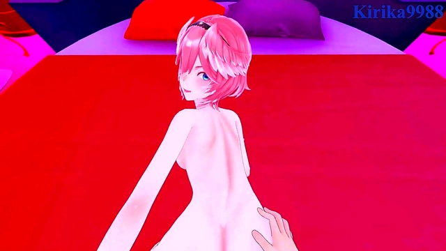 Sexy Anime Teacher with Big Tits Trains College Witch in Sizzling Cum Session