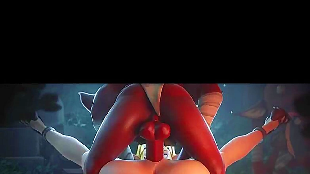 Sexy Anime Babe Suckles a Thick Cock and Gets Fucked Raw While Jealous GF Watches