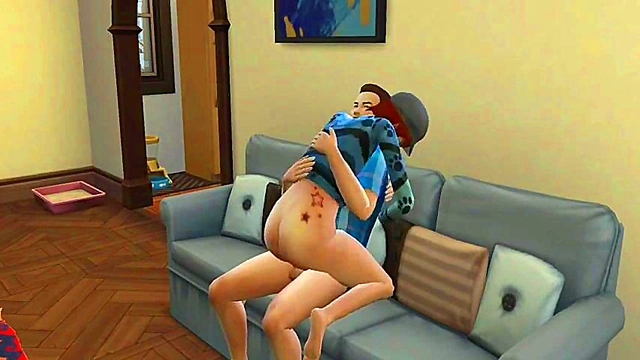 Sexy MILF Caroline Gets Satisfying 3D Anime Blowjob Until She Cums Hard