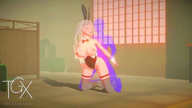 Petite VR Anime Babe Rides Huge Cock for Nipple-Tits Thrills and Sopping Pussy Orgasm