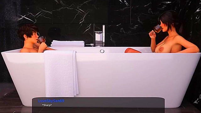 Sexy Anime MILF Gets Deep Anal Fuck Through the Back Door