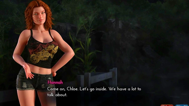 Horny Step-Sister Teases You With Luscious Curves and Sultry Kisses in Steamy Anime Scene