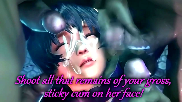 Seductive Big-Breasted Anime Babe Loses Herself in Wild Sexual Fantasies