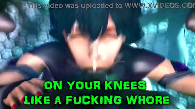 Seductive Big-Breasted Anime Babe Loses Herself in Wild Sexual Fantasies