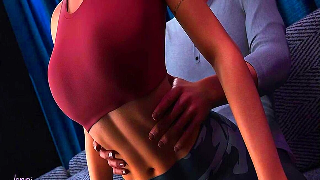 Black Anime Babe Rides White Guy Hard in Simpsons Mansion Porn Scene