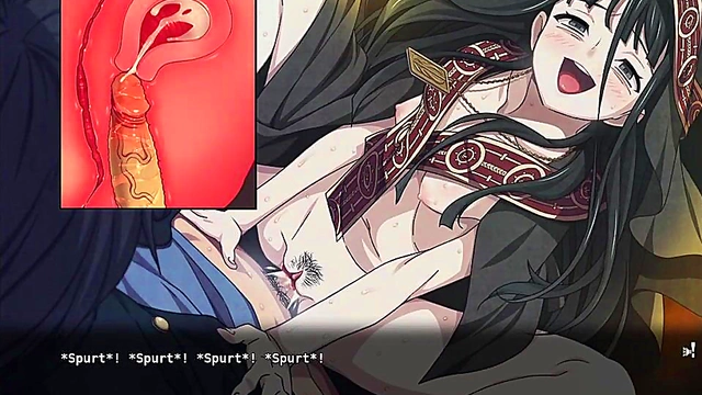 Anime Babe Gets Brutally Fucked by Giant Dick God in Wild 3D Hentai Orgy