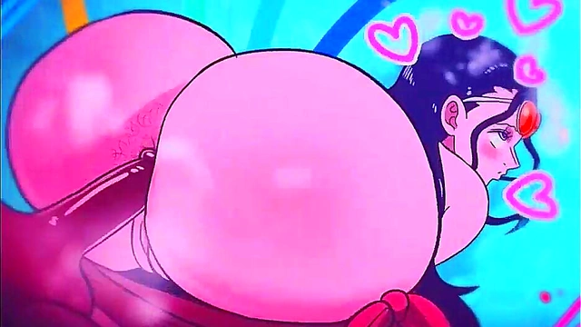 Blonde Anime Slut Squirts Intensely on Dildo in Wild Masturbation Session