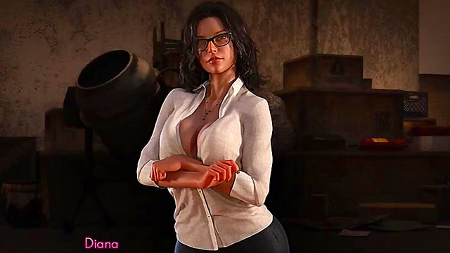 Hot Anime Nun Sucks Dick and Gets Fucked Hard for a Busty Creampie Orgasm