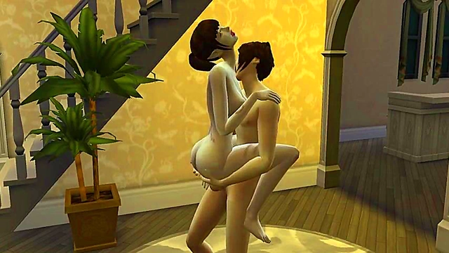 Big-Ass Milf Gets Her Juicy Holes Stretched and Fucked Hard by Massive Dick in Anime Fantasy