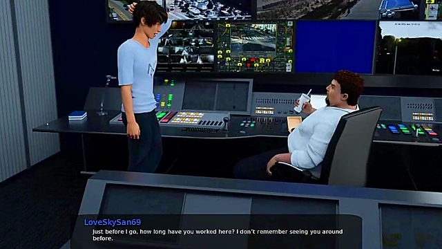 Busty Otokonoko Lures Four Elements Trainer into Wild Ecchi Fantasy Sex Session