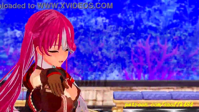 Marine Dances into Pleasure – Hot 3D HoloLive Action No VR Needed