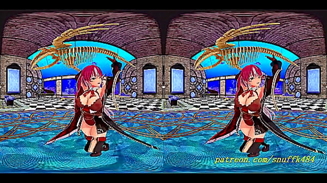 Marine Dances in VR180 MMD – Sensual Hololive Hentai Fantasy
