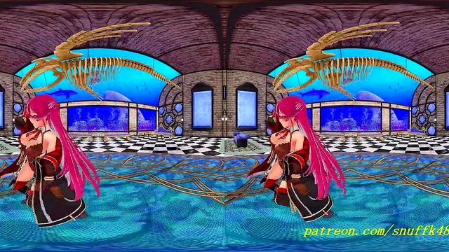 Marine Dances in VR180 MMD – Sensual Hololive Hentai Fantasy