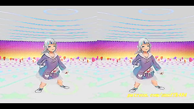 Hololive Idol’s Sensual VR MMD Dance – Immersive 3D Blowjob Fantasy