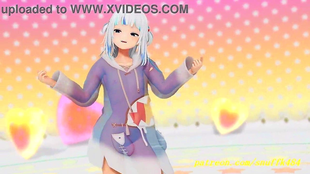 Gura’s Sensual MMD Dance – Hot VR-Free HoloLive Action
