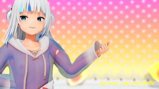 Gura’s Sensual MMD Dance – Hot VR-Free HoloLive Action