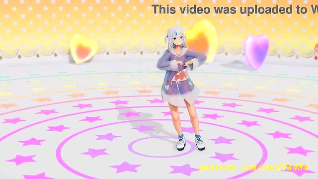 Gura’s Sensual MMD Dance – Hot VR-Free HoloLive Action