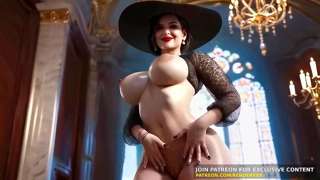 Lady Dimitrescu Dominates with Busty Allure in 3D Resident Evil Lust Fest