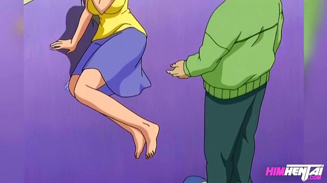 Busty Hentai Milf Takes Dominant Ride from Mature Stud