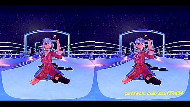 Suisei Dances Sensually in VR180 MMD – Hot Hololive Action