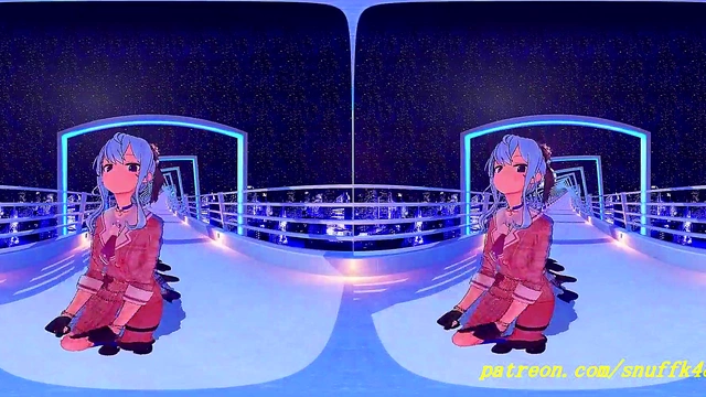 Suisei Dances Sensually in VR180 MMD – Hot Hololive Action