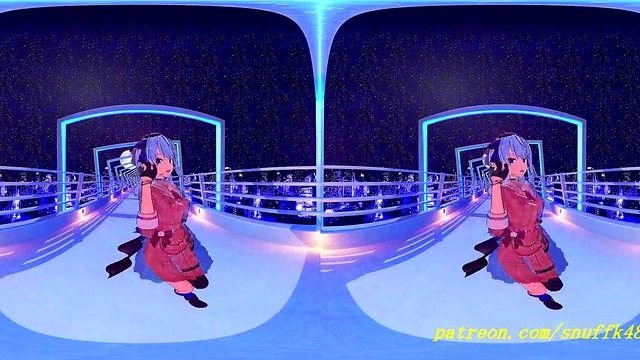 Suisei Dances Sensually in VR180 MMD – Hot Hololive Action