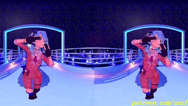 Suisei Dances Sensually in VR180 MMD – Hot Hololive Action