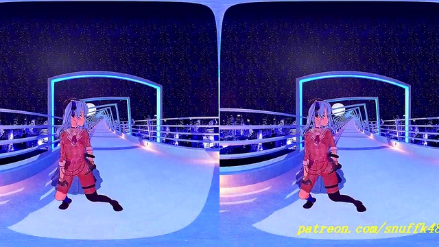 Suisei Dances Sensually in VR180 MMD – Hot Hololive Action