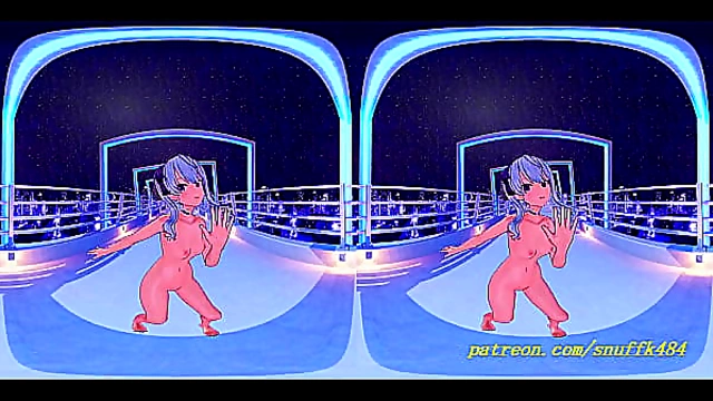 Suisei Dances Naked in VR180 MMD – Hot Hololive 3D Hentai Fantasy